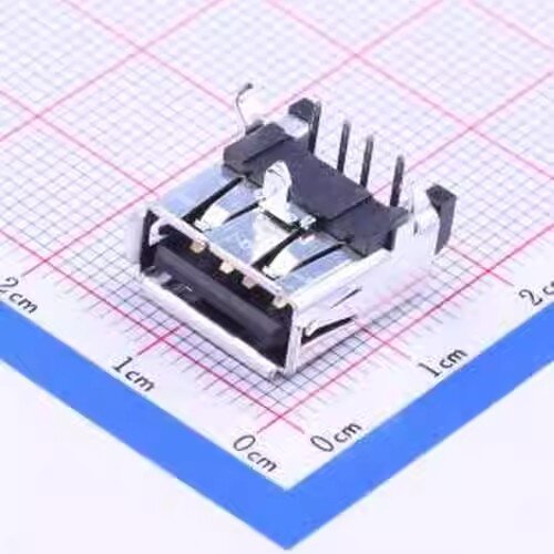 USB连接器 UBA-4R-D14T-4D(LF)(SN) 封装  插件  Type-A 母 盒装