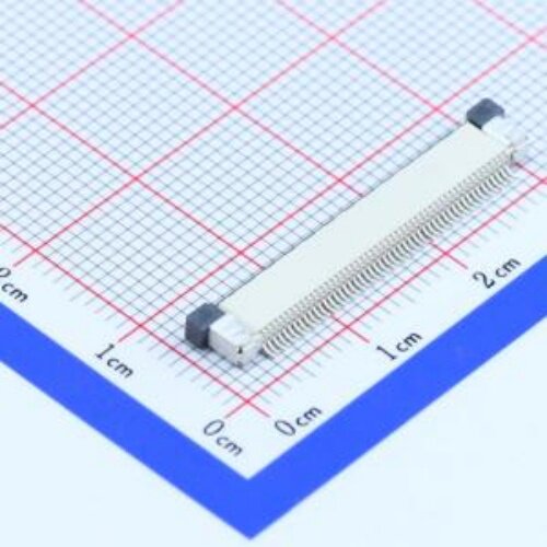 FFC/FPC连接器间距:0.5mm卧贴P数:50P抽屉式上接 AFC07-S50ECC-00
