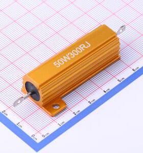 HoRX-50W-300R-5% 铝壳/瓷管电阻 300Ω ±5% 50W 封装：螺栓安装