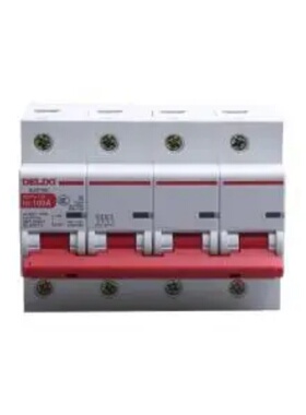 DELIXI德力西DZ47V1254D100大电流断路器DZ47v-125 4P li(D) 100A