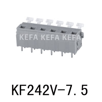 科发电子 KF242V-7.5 间距7.5MM 2P--12PIN 弹簧式PCB接线端子