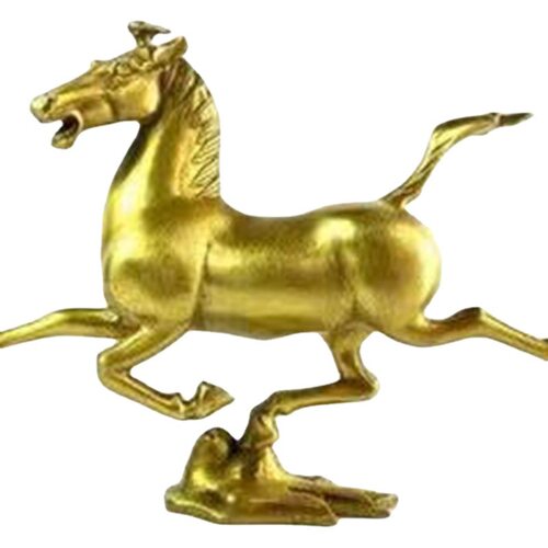 黄铜马摆件生肖马家居客厅玄关办公室吉祥装饰品开业礼品马到成功