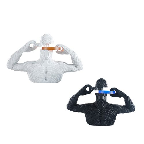 现代简约创意马赛克人物雕塑摆件样板房客厅电视玄关酒柜软装饰品