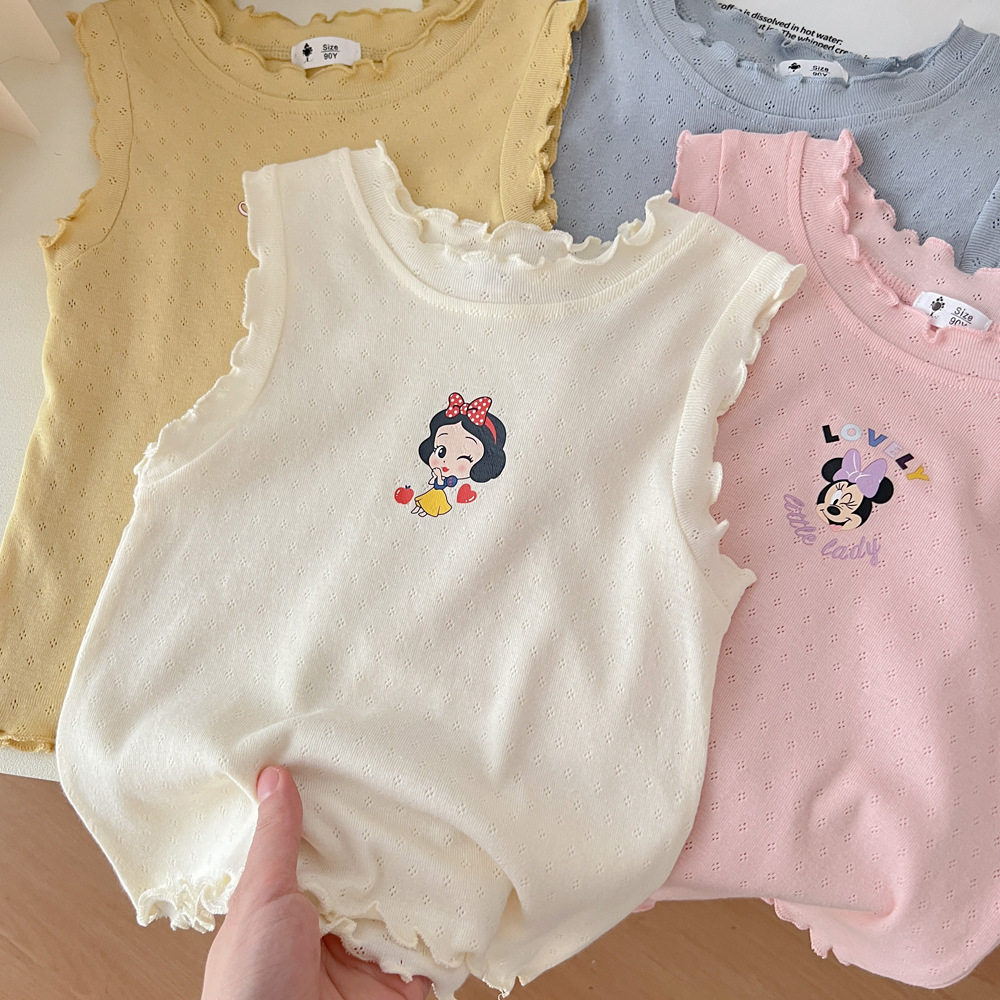 2025夏装新款女童呼吸棉透气背心宝宝卡通吊带上衣花边无袖宽松T,童装/婴儿装/亲子装,T恤,淘宝优惠券,粉丝福利购,淘宝优惠卷