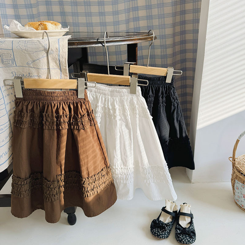 女童韩版复古棉布裙2025春夏洋气时尚半身裙儿童休闲百搭公主裙子,童装/婴儿装/亲子装,半身裙,淘宝优惠券,粉丝福利购,淘宝优惠卷