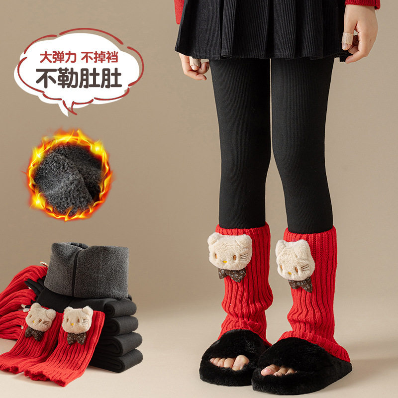女童打底裤袜拼接腿套秋冬款加厚新款袜套中大童圣诞新年洋气袜套,童装/婴儿装/亲子装,打底裤,淘宝优惠券,粉丝福利购,淘宝优惠卷