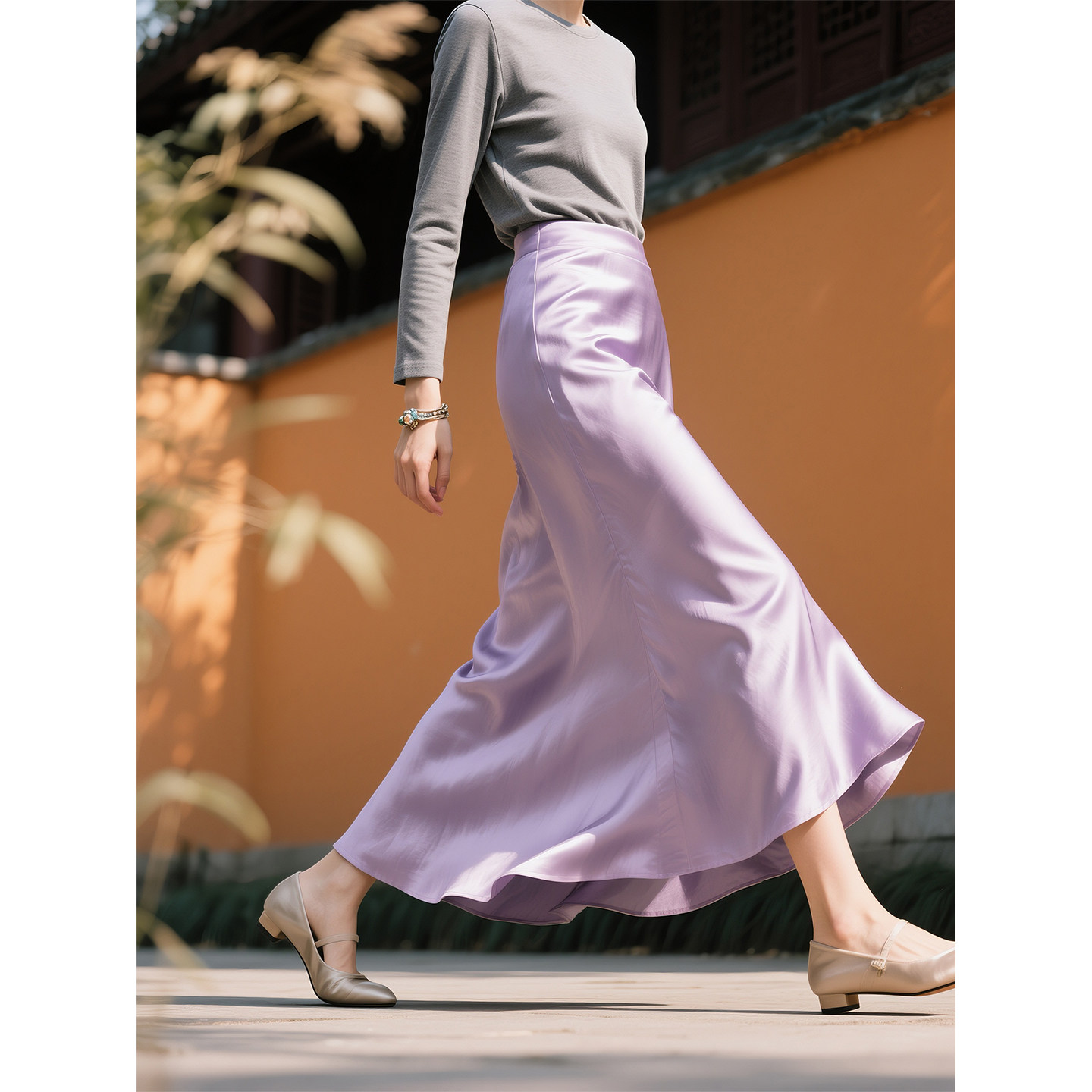 紫色缎面鱼尾半身裙女2026年春季新款高级感显瘦长裙优雅气质裙子,女装/女士精品,半身裙,淘宝优惠券,粉丝福利购,淘宝优惠卷