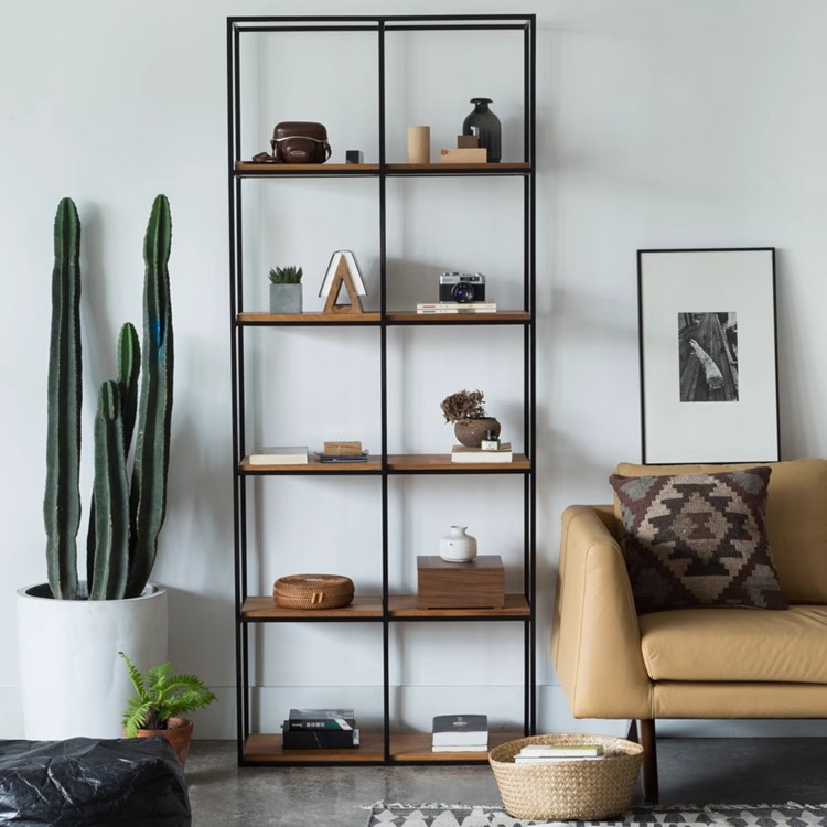 北欧书架一卿美式实木置物架简约