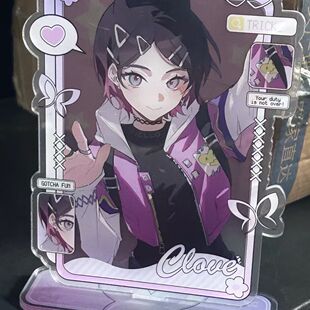 瓦罗兰特无畏契约暮蝶立牌周边亚克力高颜值自制谷子桌面装饰摆件