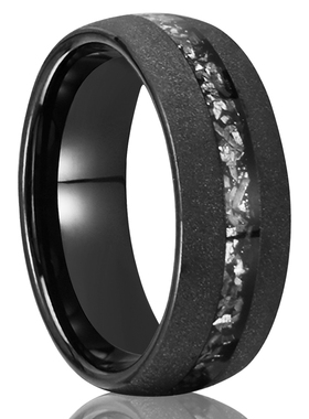 钨钢戒指男款简约时尚个性潮人