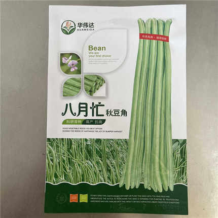 八月忙秋季豆角种子浅绿豇豆种籽厚肉耐老化农家四季蔬菜种孑