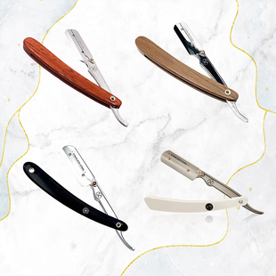 美国帕克Parker直刃剃刀不锈钢剃须刀男士刮脸剃头刀老式刮胡刀