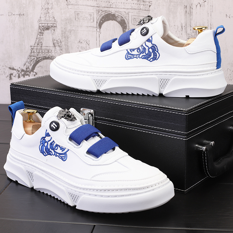 欧洲站刺绣套脚韩版休闲鞋