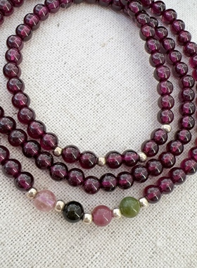 2025春夏多圈石榴石手链SL00154   54cm