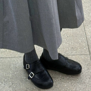 2209 布洛克双搭扣小皮鞋 秋冬季 2025新款