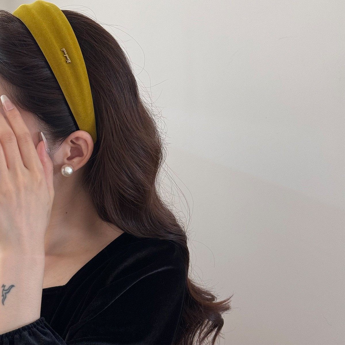 2026新款韩系复古字母凹凸宽边绒面发箍女生高颅顶FG0013,童装/婴儿装/亲子装,T恤,淘宝优惠券,粉丝福利购,淘宝优惠卷