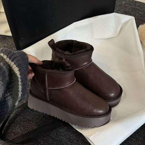 2025秋季上新 厚底加绒羊毛雪地靴LL6109