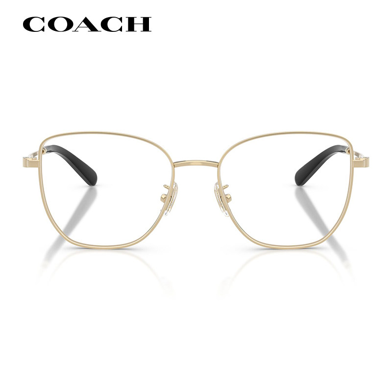 COACH蔻驰潮高级金属眼镜框男HC5197复古猫眼女配近视眼镜旗舰店