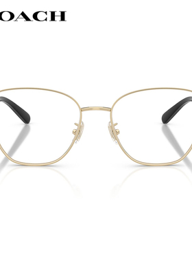 COACH蔻驰潮高级金属眼镜框男HC5197复古猫眼女配近视眼镜旗舰店