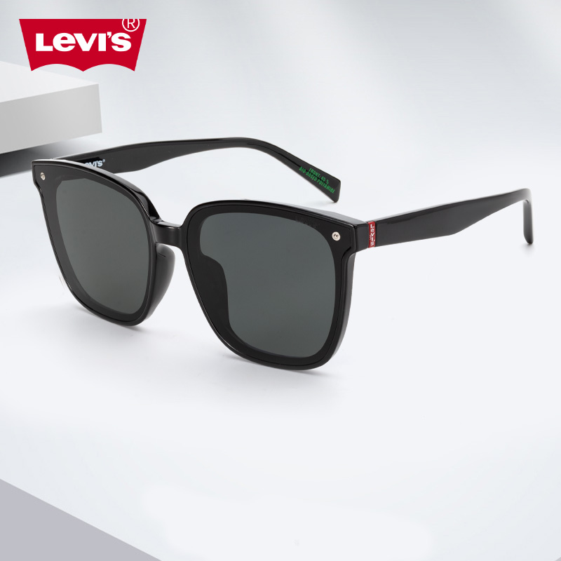 Levis李维斯偏光太阳镜男LV7176潮酷黑超大框百搭开车防晒墨镜男