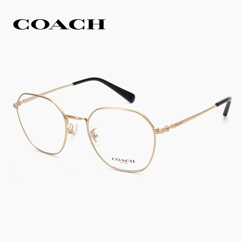 COACH蔻驰复古文艺椭圆形眼镜框HC5170金属镜架配近视眼镜旗舰店