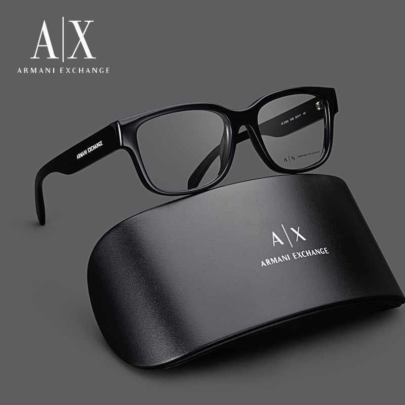 ARMANI阿玛尼商务眼镜架AX3124U男士经典方形全框板材可配近视镜