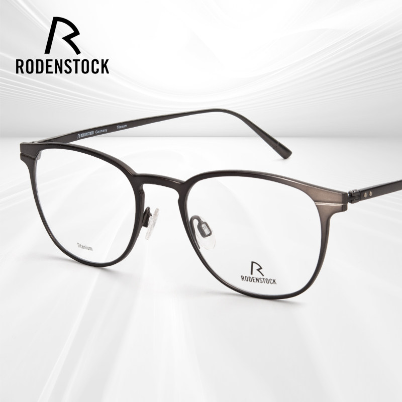 超轻复古眼镜架罗敦司得圆框钛男