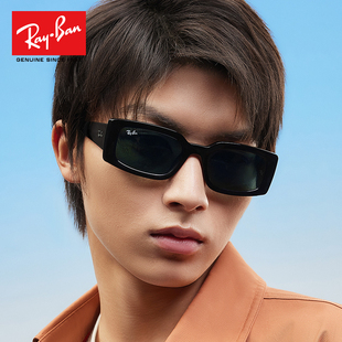 小方框太阳镜男0RB4395F潮流板材墨镜女 RayBan雷朋时尚 明星款