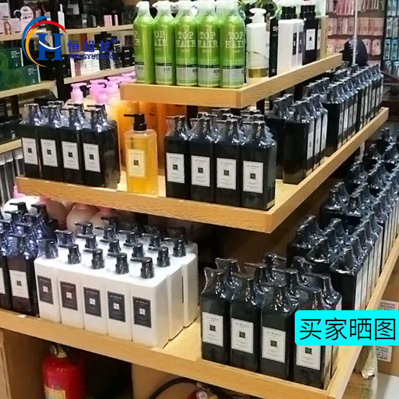 名创款中岛三层流水台优品促销台精品文具化妆日用品彩妆展示货架