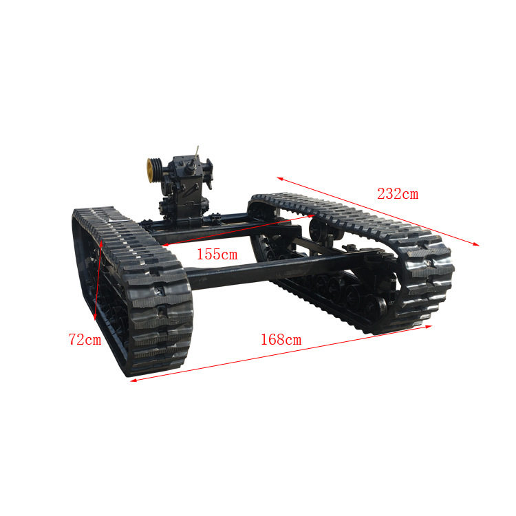 春云机械厂家直销可定制履带底盘 橡胶履带底盘总成