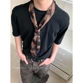 亨利复古感百搭领巾丝巾男女小众时髦装 饰领带多功能腰链ins嘻哈