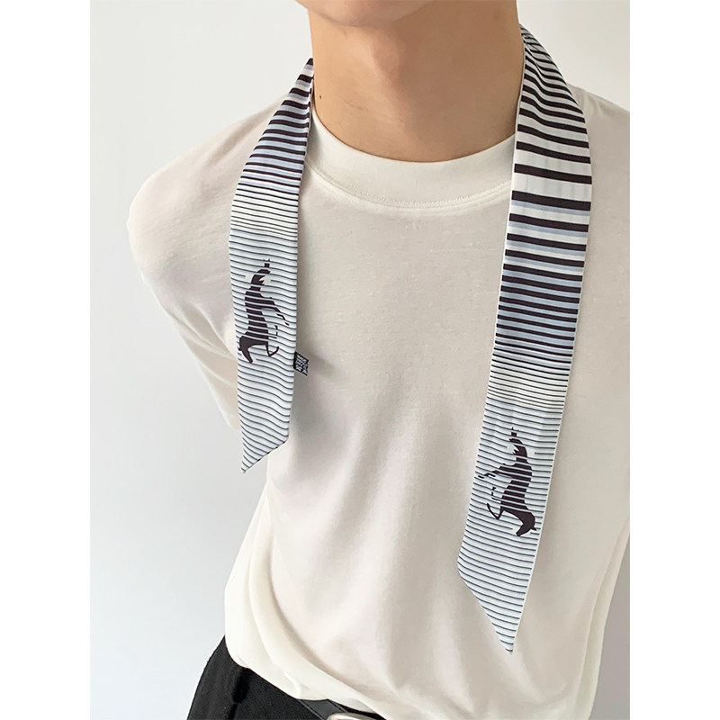 韩国小众百搭渐变仿真丝丝巾