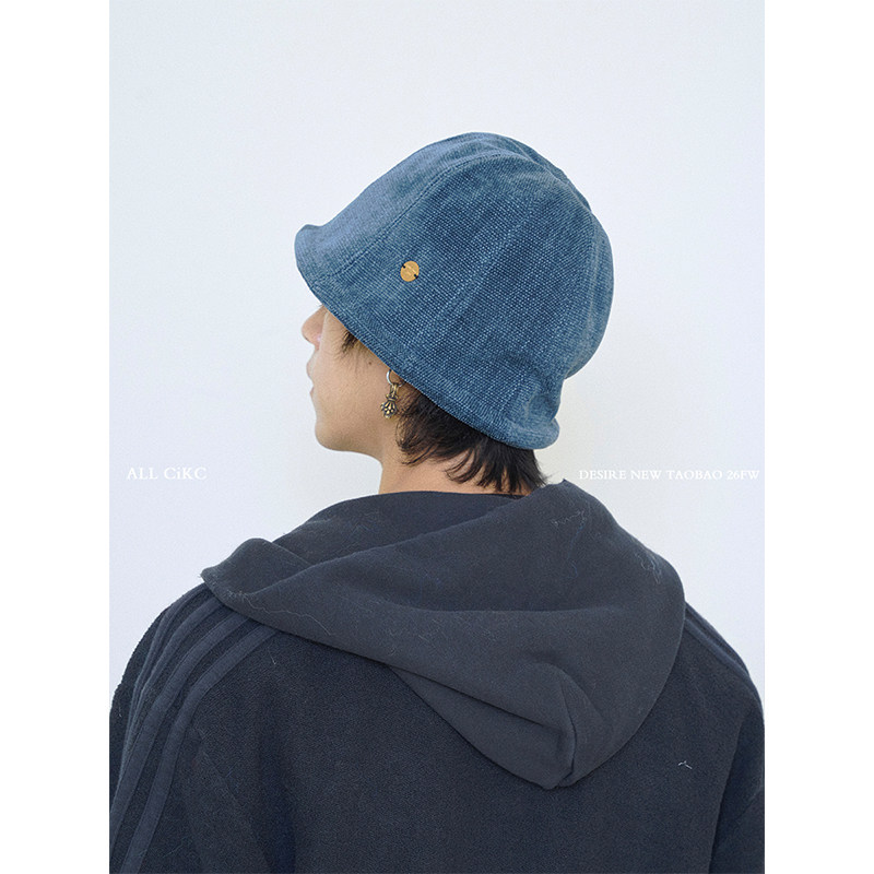 CiKC日系麻毡卷边渔夫帽