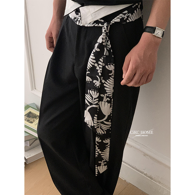 极简高级感多功能腰带丝巾