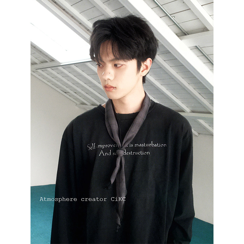 小众复古时髦百搭三角巾