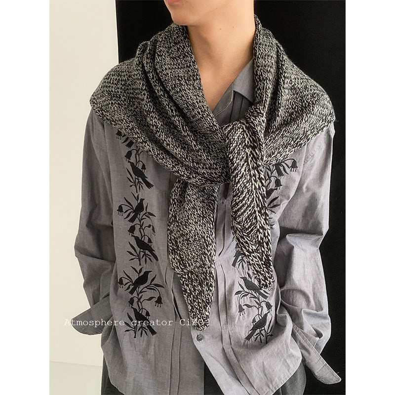 CiKC 极简时髦粗线三角围巾披肩男女高级感复古保暖围脖搭配坎肩,服饰配件/皮带/帽子/围巾,围巾/丝巾/披肩,淘宝优惠券,粉丝福利购,淘宝优惠卷