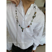 中古质感时髦复古百搭项链多功能腰链嘻哈长款 子佩饰潮 项链腰封裤