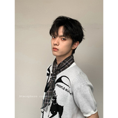 CiKC 自制日系复古三角巾男女y2k千禧时髦领巾小众博主风三角围巾