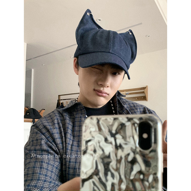 CiKC原创杜宾短耳嘻哈鸭舌帽