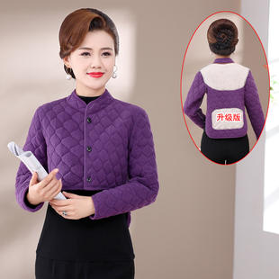 中老年德绒护背长袖 睡觉防寒坎肩 保暖加绒保护肩膀颈椎马甲妈妈装