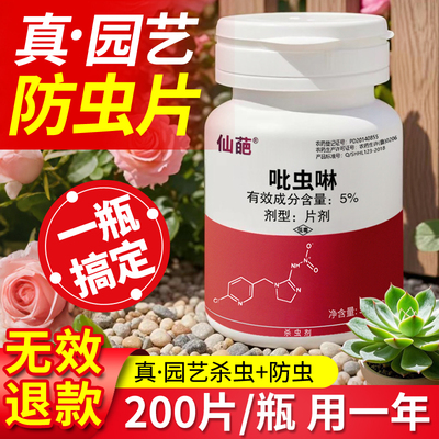 仙葩小白药吡虫啉蚍虫林多肉养花园艺防虫片蚧壳虫小黑飞植物杀虫