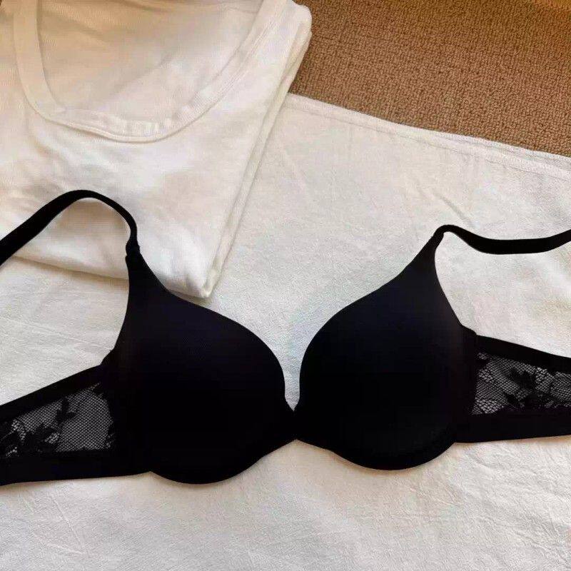 光面性感深V防下垂聚拢型内衣女收副乳上托显大小胸平胸专用文胸
