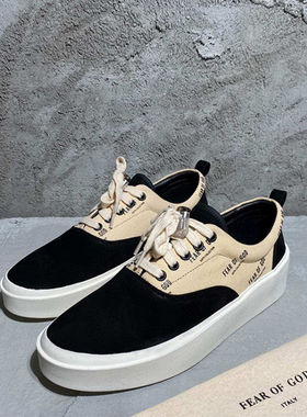 Fear of god 主线第六季101字母弹幕男鞋FOG高街低帮厚底休闲板鞋