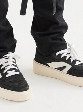 FEAR OF GOD男鞋FOG 101 Skate Low拼色麂皮低帮增高厚底休闲板鞋