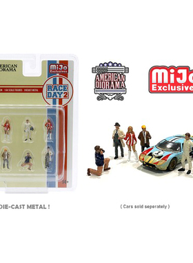 美国AD西洋镜1：64极速车王电影赛车场人偶摆件场景组合套装特价