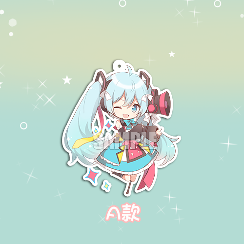 v家钥匙扣初音挂件洛天依未来镜音铃镜音连cos动漫周边