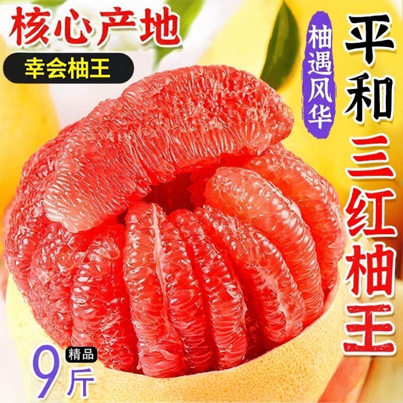 三红蜜柚漳州平和正宗柚