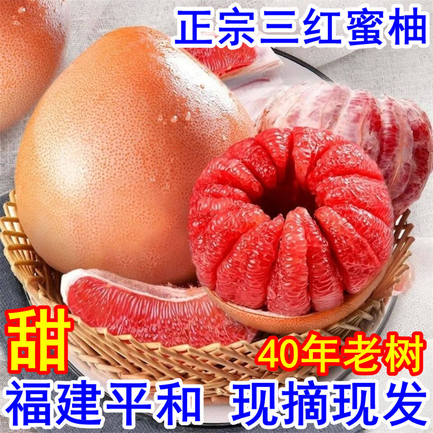 福建三红蜜柚管溪官正宗