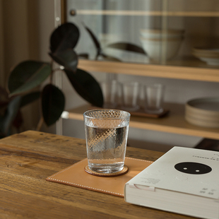 蜂巢纹冰咖啡杯拿铁咖啡杯拉花咖啡杯ins玻璃杯裂纹冰咖啡杯280ml