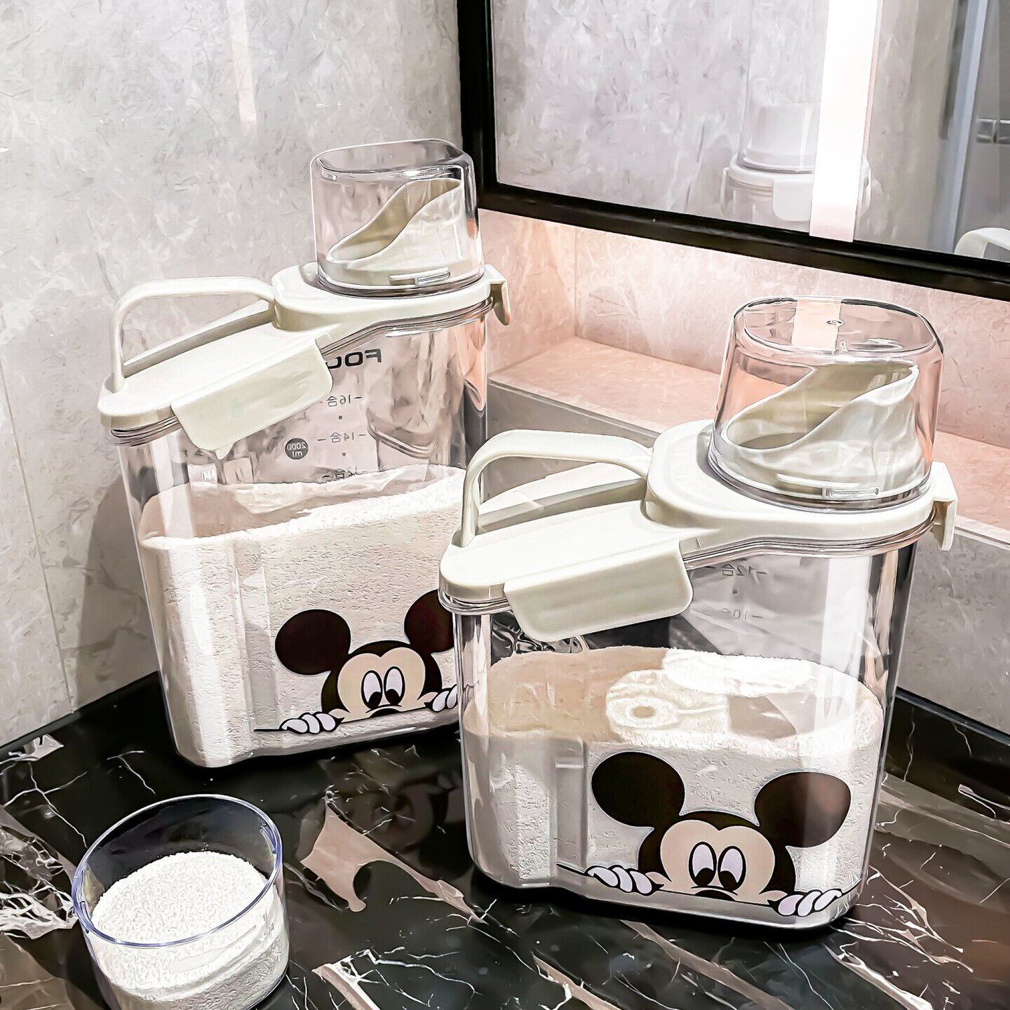 洗衣粉收纳盒家用大容量洗衣液留香珠洗衣凝珠收纳罐桶密封储存盒